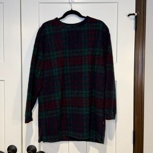 Vintage Woolrich Plaid Sweater Oversized
